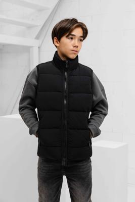 Malelions Matt Crinkle Padded Bodywarmer Kids Zwart - Maat 140 - Kleur: Zwart | Soccerfanshop