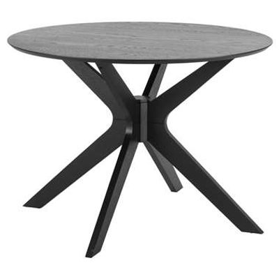 Eetkamertafel Novel - zwart - 75x105x105 cm - Leen Bakker