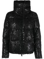 Herno doudoune à ornements de sequins - Noir