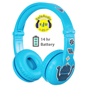 BuddyPhones Play Headset Bedraad en draadloos Hoofdband Blauw