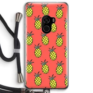 Ananas: Xiaomi Mi Mix 2 Transparant Hoesje met koord