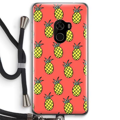 Ananas: Xiaomi Mi Mix 2 Transparant Hoesje met koord