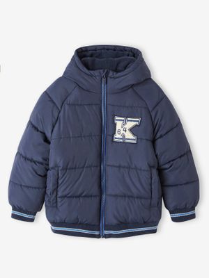 Donsjas college met voering van fleece marineblauw