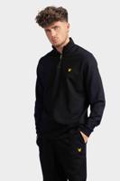 Lyle & Scott Fly Fleece Quarter Zip Sweater Heren Zwart - Maat S - Kleur: Zwart | Soccerfanshop