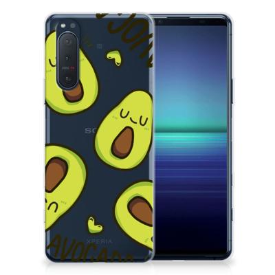 Sony Xperia 5II Telefoonhoesje met Naam Avocado Singing