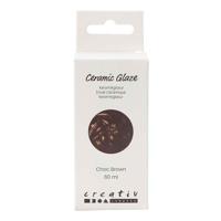 Creativ Company Keramiek glazuur 984-1101 c dekkend chocolat brown - 60ml