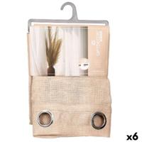 Gordijn Gift Decor Bruin 140 x 260 cm (6 Stuks)