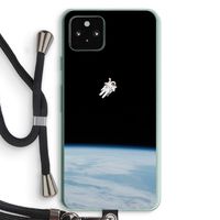 Alone in Space: Pixel 5a 5G Transparant Hoesje met koord
