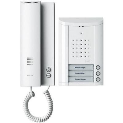 Ritto by Schneider Ritto Complete set voor Deurstation voor drie gezinnen Kabelgebonden Driegezinswoning Wit