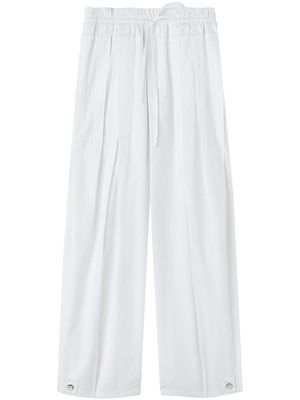 Jil Sander pantalon en coton à coupe ample - Blanc