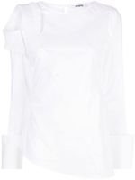 Vivetta chemise à design asymétrique - Blanc