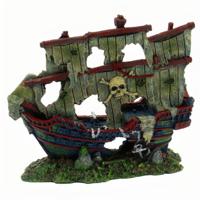 Superfish Scheepswrak M - Realistisch Piratenschip Decoratie voor Aquariums 120x8cm
