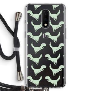 Dinos: OnePlus 7 Transparant Hoesje met koord