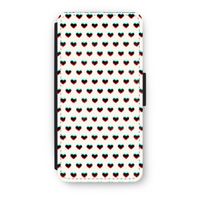 Hartjes: iPhone 7 Flip Hoesje