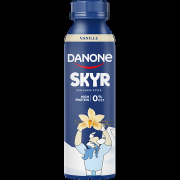 Danone Skyr Drink Vanille Protein 0% Vet 270 ml bij Jumbo