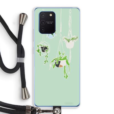 Hang In There: Samsung Galaxy Note 10 Lite Transparant Hoesje met koord