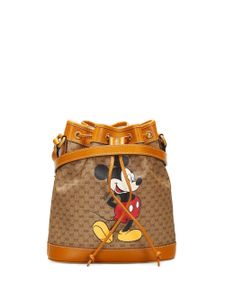 Gucci Pre-Owned sac seau monogrammé Mini Mickey Mouse - Marron