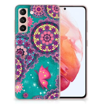 Samsung Galaxy S21 | Hoesje maken | Cirkels en Vlinders