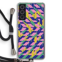 Skew Blush 1: Samsung Galaxy S21 FE Transparant Hoesje met koord