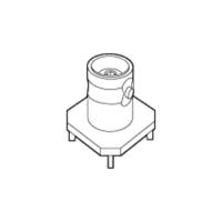 Molex 731335003 BNC-connector 1 stuk(s) Tray