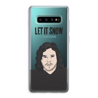 Let It Snow: Samsung Galaxy S10 Plus Transparant Hoesje