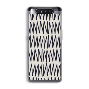 Marrakech Zigzag: Samsung Galaxy A80 Transparant Hoesje
