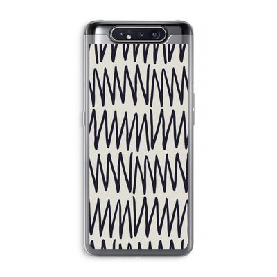 Marrakech Zigzag: Samsung Galaxy A80 Transparant Hoesje