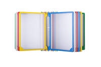 PLU-wandhouder met 10 ramen A4 zwart