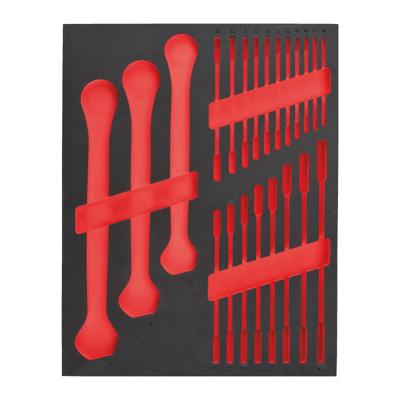 Milwaukee Empty 22 pc MAXBITE Ratcheting Combination Spanner Foam Set Lege Foam Inlay ringratel-steeksleutel set MAX BITE™ 6 mm-32 mm (22-delig) -