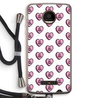 GIRL POWER: Motorola Moto Z Force Transparant Hoesje met koord