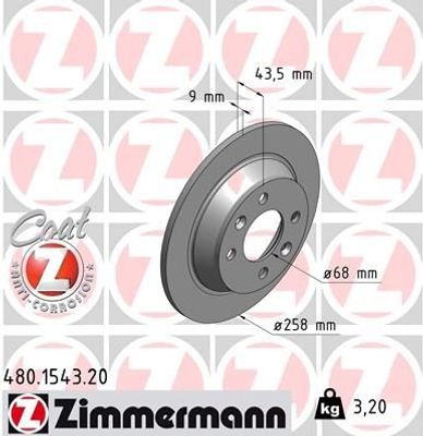 Remschijf Coat Z 480154320