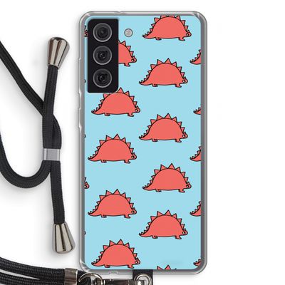 Dinosawrr: Samsung Galaxy S21 FE Transparant Hoesje met koord