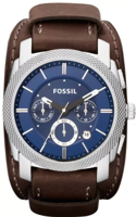 Horlogeband Fossil FS4793 Onderliggend Leder Bruin 24mm