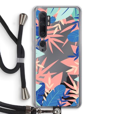 Tropisch: Xiaomi Mi Note 10 Pro Transparant Hoesje met koord