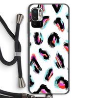 Cheetah color: Xiaomi Redmi Note 10 5G Transparant Hoesje met koord