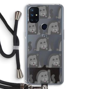 Cats: OnePlus Nord N10 5G Transparant Hoesje met koord