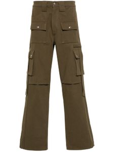 RHUDE pantalon droit à poches cargo - Vert