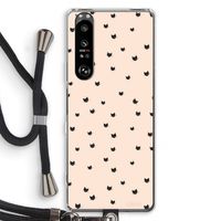 Kleine kattenkopjes: Sony Xperia 1 III Transparant Hoesje met koord