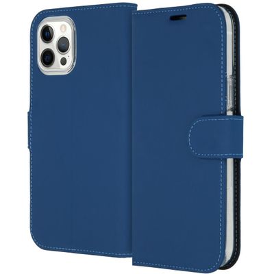 AccezzWallet Case voor Apple iPhone 12 Pro Max Telefoonhoesje Blauw