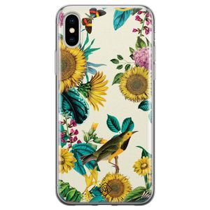 iPhone XS Max siliconen hoesje - Sunflowers