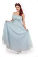 Vintage Dress Soft Blue Diamonds | 37% korting - thumbnail