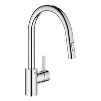 GROHE Eurosmart Cosmopolitan Keukenkraan - uittrekbare uitloop - 2 straalsoorten - chroom 31481001