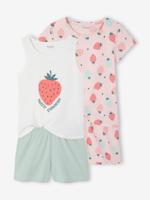 Set van 2 pyjamabroeken voor meisjes rozen
