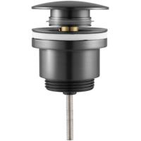 Clickwaste Afvoerplug Messing Gunmetal Grijs - PVD Coating