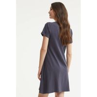 Dreamcovers nachthemd met printopdruk blauw - thumbnail