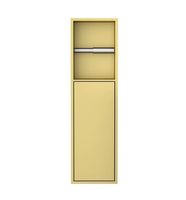 Best Design Nancy Zione inbouw toiletrolhouder met deur 60x17x12cm mat goud