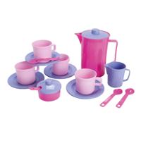 Dantoy koffieset roze, lila 17dlg.
