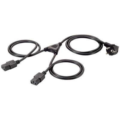 Equip Stroom Aansluitkabel 1.8 m Zwart