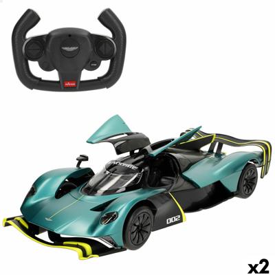 Politiewagen op Afstandsbediening Aston Martin 1:14 36 x 8 x 14 cm (2 Stuks)