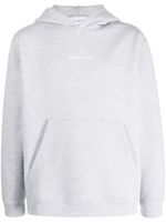 Maison Kitsuné hoodie à logo brodé - Gris